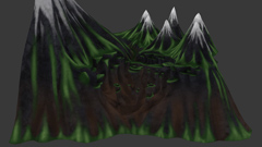 Badmist Mountain - Basemap painting