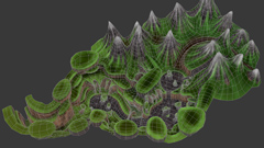 Wild Dragon Cliff - Wireframe